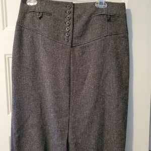 Larry Levine brown pencil skirt size 8